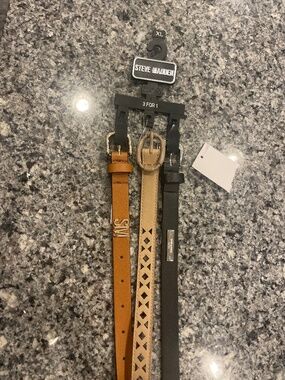 NEW Steve Madden 3 For 1 Belts, Women’s Size XL